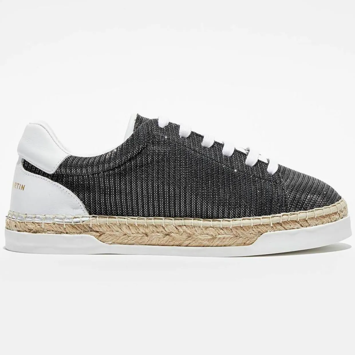 Femme Canal Saint Martin Baskets^Baskets espadrilles en Lurex Lancry noires