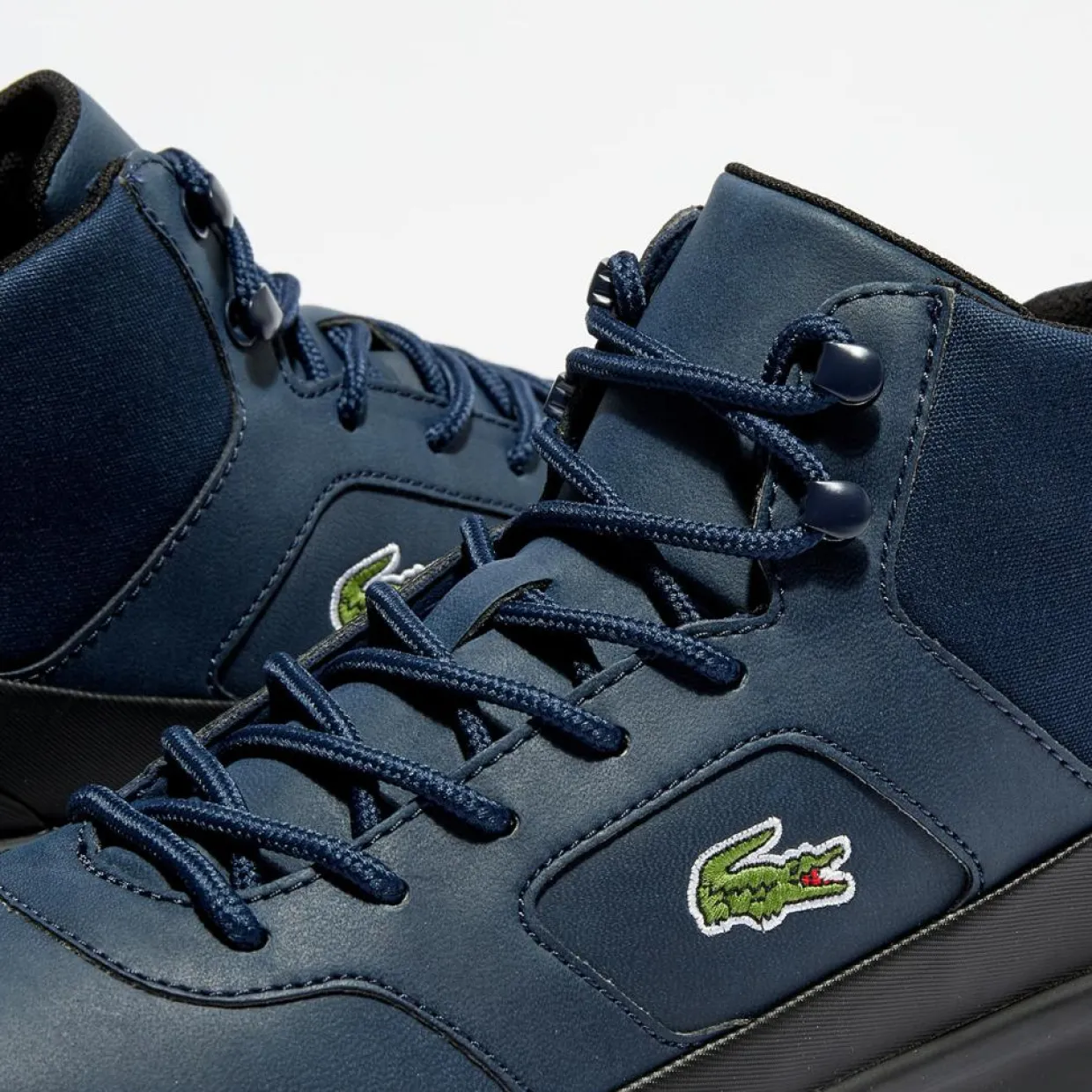 Baskets Explorateur Spt Mid 417 2 Q4 bleu marine/noir-Lacoste Clearance