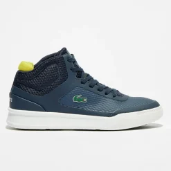 Homme Lacoste Baskets^Baskets Explorateur Spt Mid 317 5 bleu marine/jaune