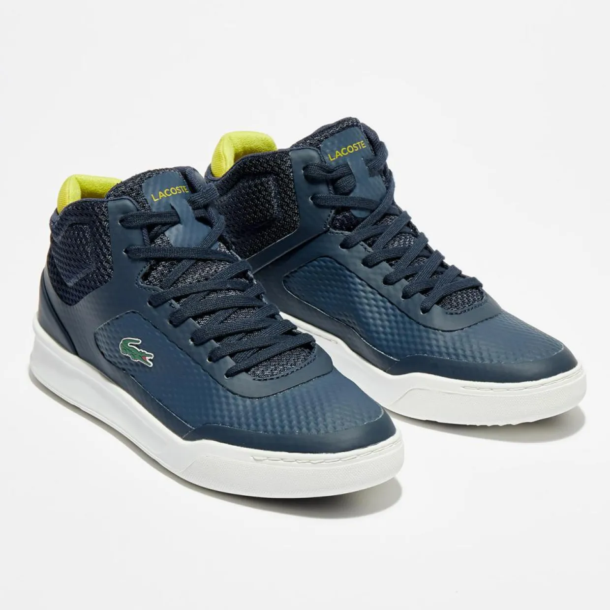 Homme Lacoste Baskets^Baskets Explorateur Spt Mid 317 5 bleu marine/jaune