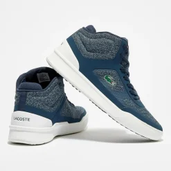 Homme Lacoste Baskets^Baskets Explorateur Spt Mid 317 2 bleu marine/blanc