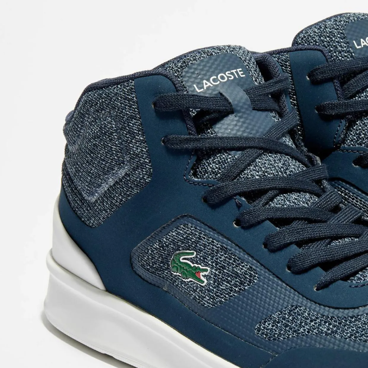 Homme Lacoste Baskets^Baskets Explorateur Spt Mid 317 2 bleu marine/blanc