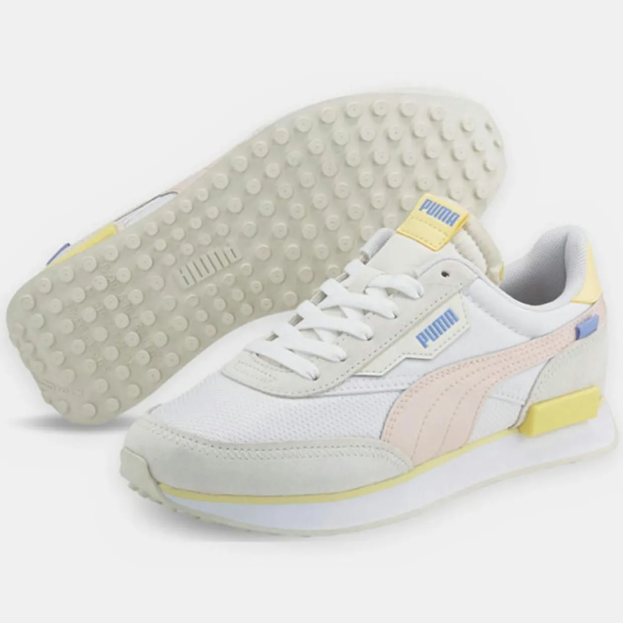 Baskets Future Rider blanc/gris-Puma Outlet