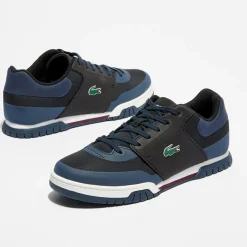 Homme Lacoste Baskets^Baskets Indiana Evo 417 1 Q4 noir/bleu marine