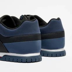 Homme Lacoste Baskets^Baskets Indiana Evo 417 1 Q4 noir/bleu marine