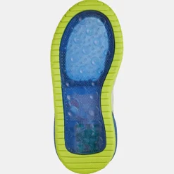 Enfant Geox Garçon^Baskets Inek à scratchs bleu/jaune