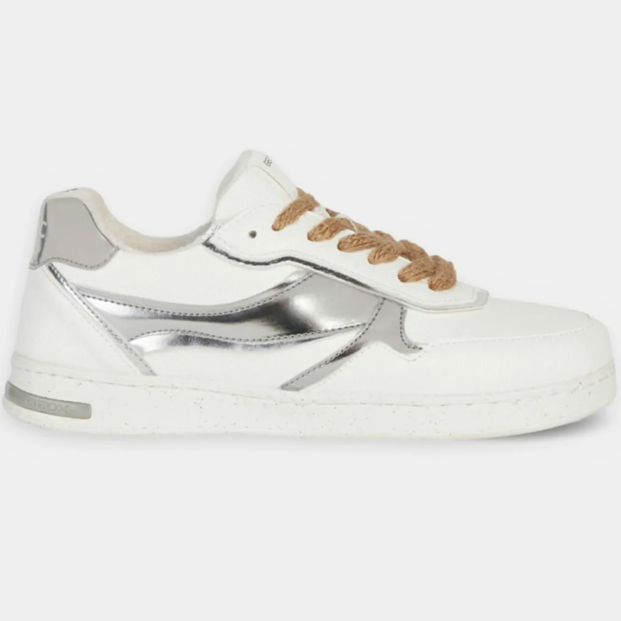 Femme Geox Baskets^Baskets Jaysen blanc/argenté