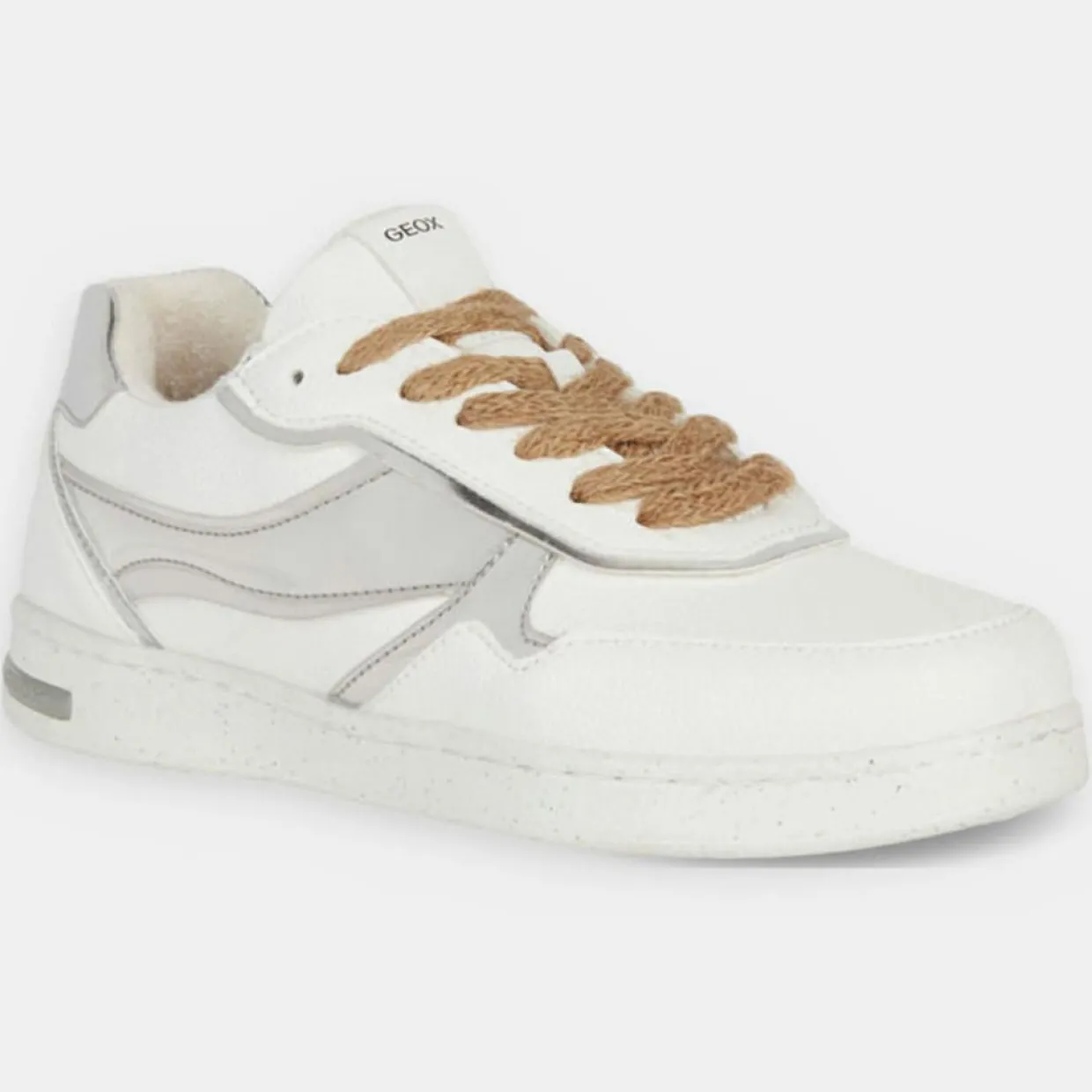 Femme Geox Baskets^Baskets Jaysen blanc/argenté