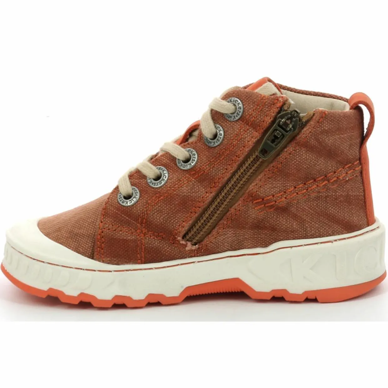 Enfant Kickers Garçon^Baskets Kickrup camel/orange
