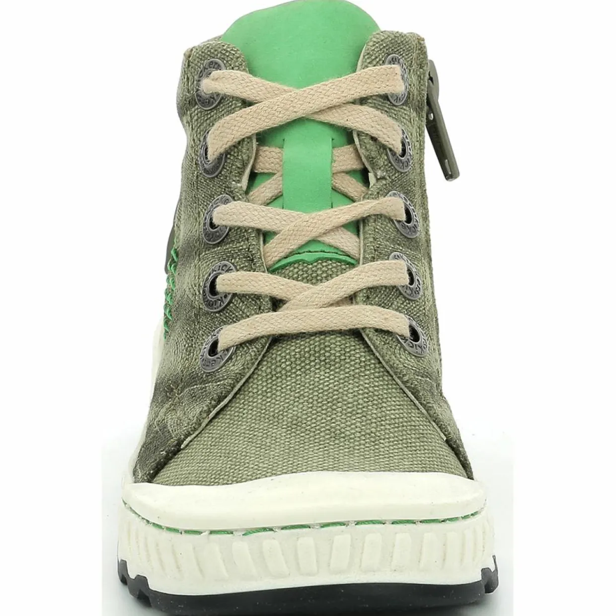 Enfant Kickers Garçon^Baskets Kickrup kaki/gris