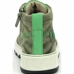 Enfant Kickers Garçon^Baskets Kickrup kaki/gris