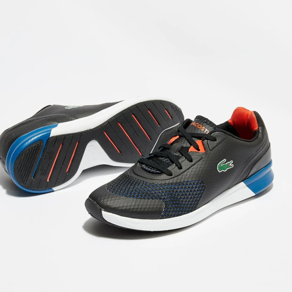 Homme Lacoste Baskets^Baskets Ltr.01 317 6 noir/bleu foncé
