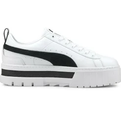 Baskets Mayze Leather blanc/noir-Puma Sale