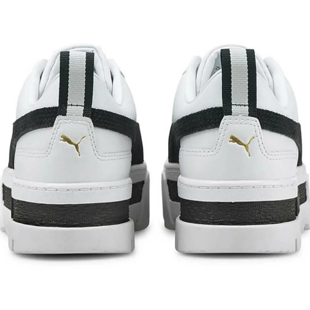 Baskets Mayze Leather blanc/noir-Puma Sale