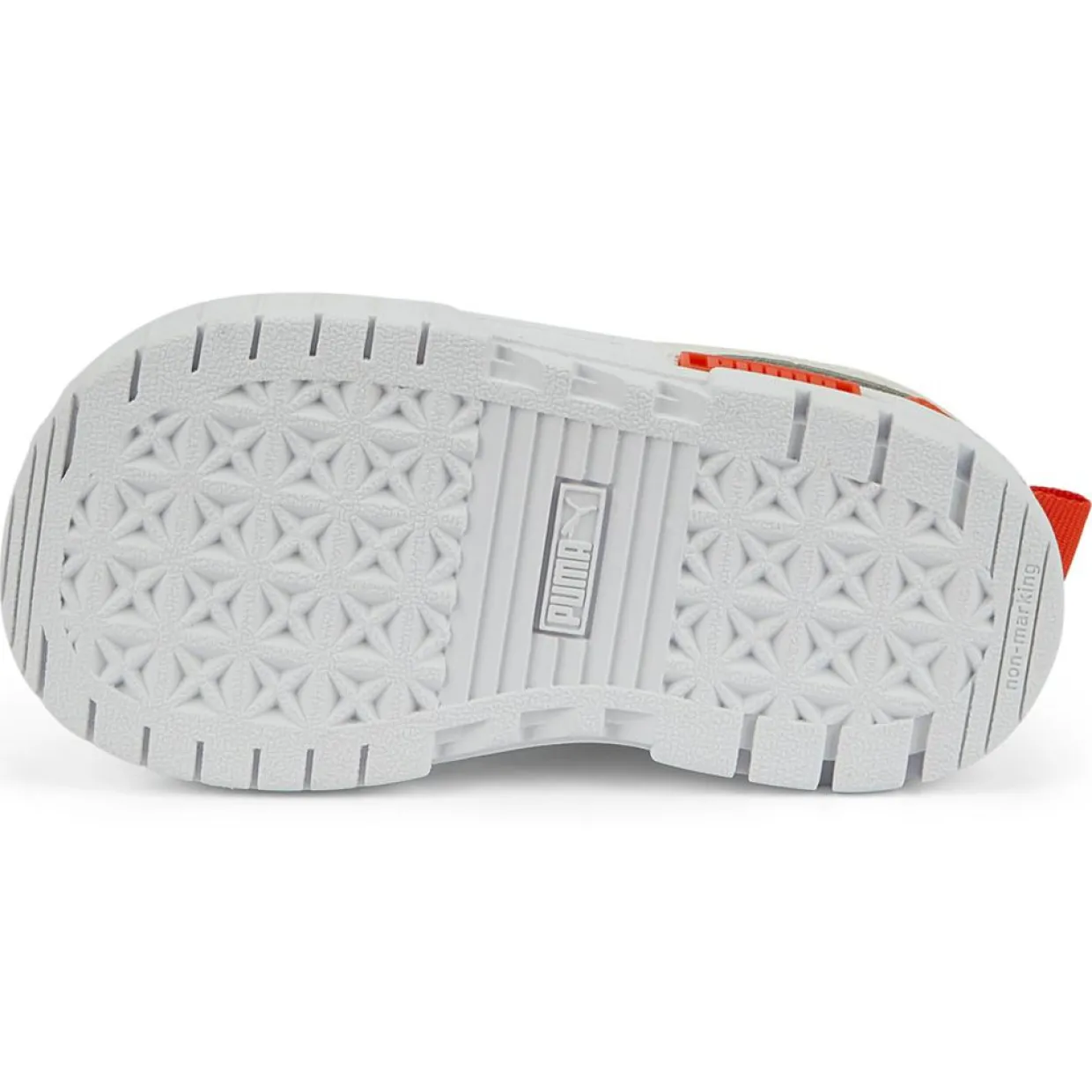 Enfant Puma Bébé^Baskets Mayze Lth AC blanc/orange