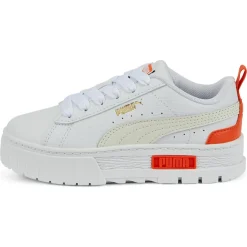 Baskets Mayze Lth blanc/orange-Puma