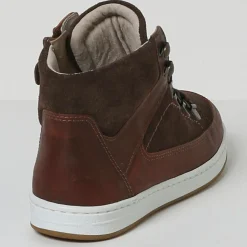 Baskets montantes en Cuir marron foncé-Cyrillus Sale