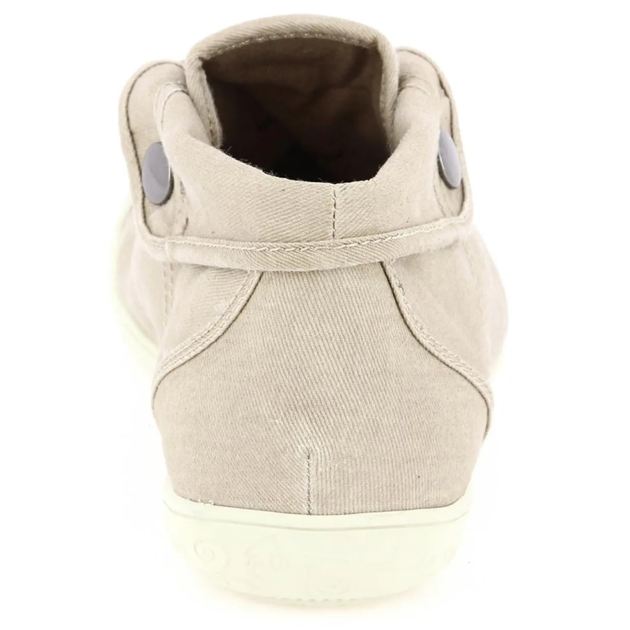 Femme Palladium Baskets^Baskets montantes en Toile Gaetane sergée sable
