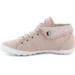 Femme Palladium Baskets^Baskets montantes en Twill Gaetane rose clair