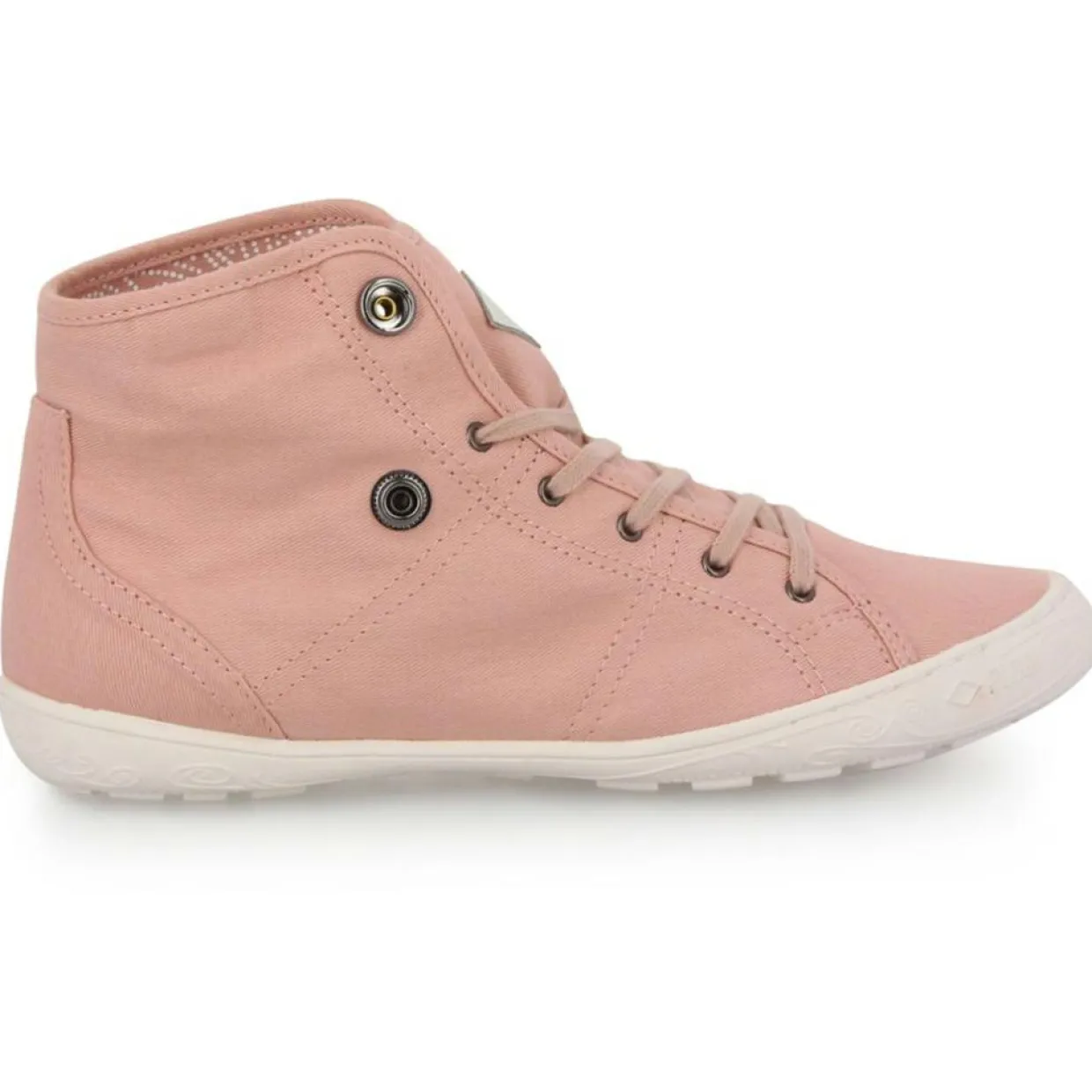 Femme Palladium Baskets^Baskets montantes en Twill Gaetane rose clair