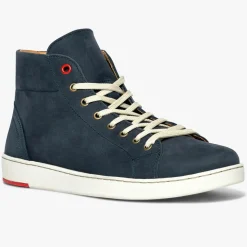 Homme Bocage Baskets^Baskets montantes en Velours de Cuir Hadrien marine