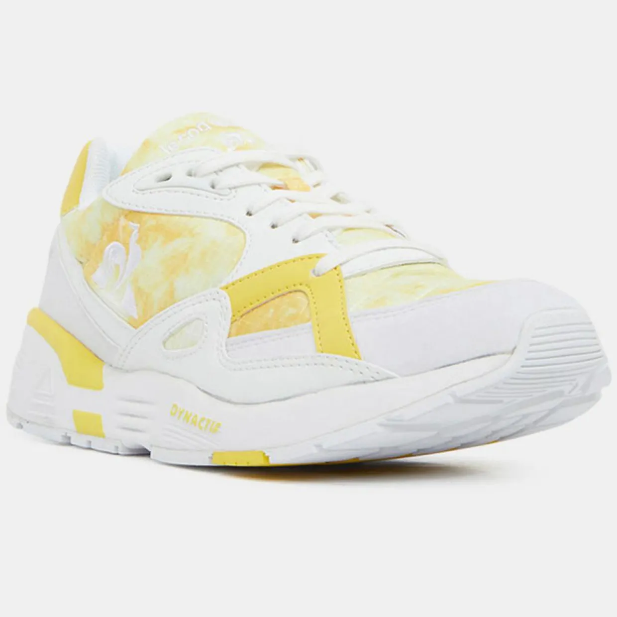 Baskets R850 blanc/jaune-Le Coq Sportif New