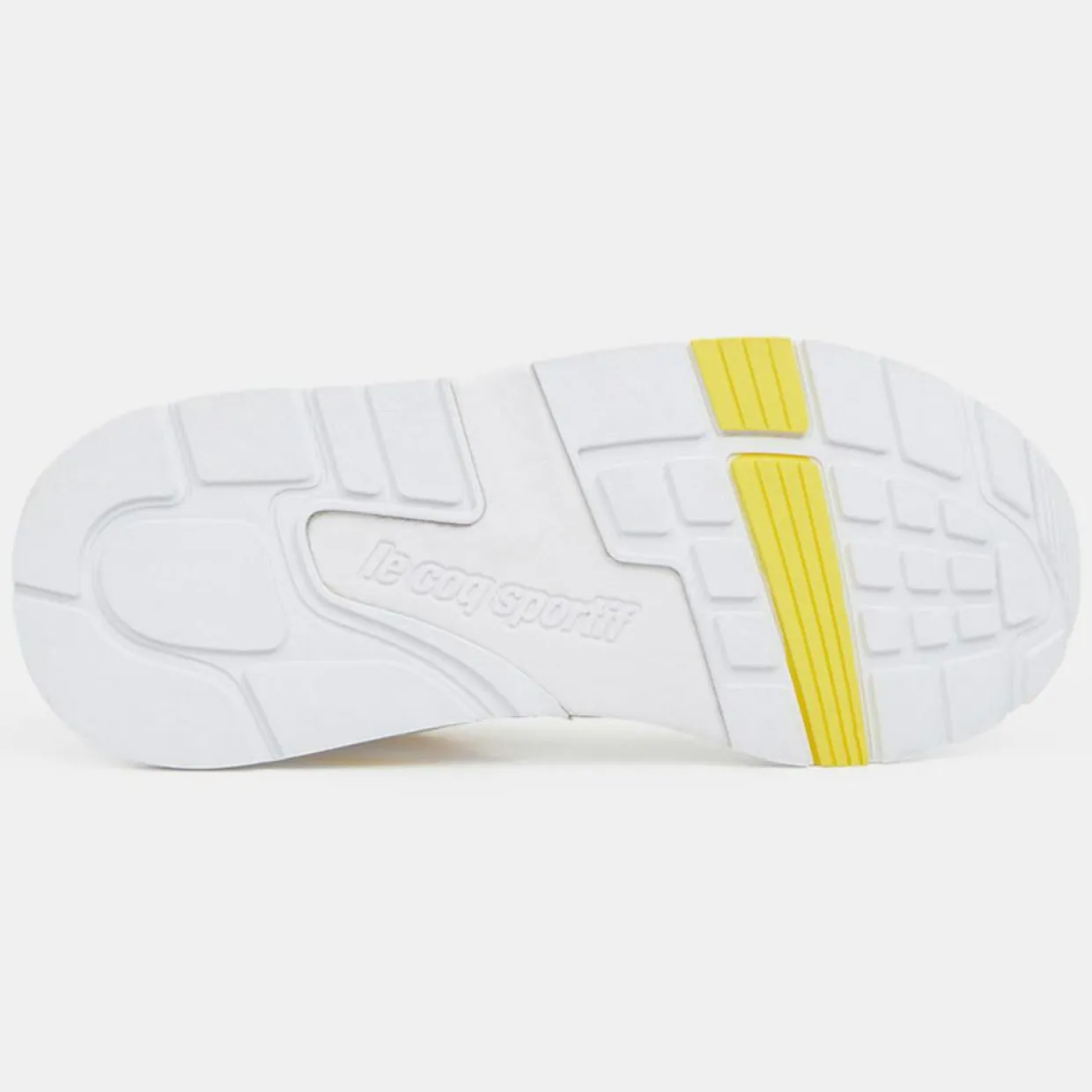 Baskets R850 blanc/jaune-Le Coq Sportif New