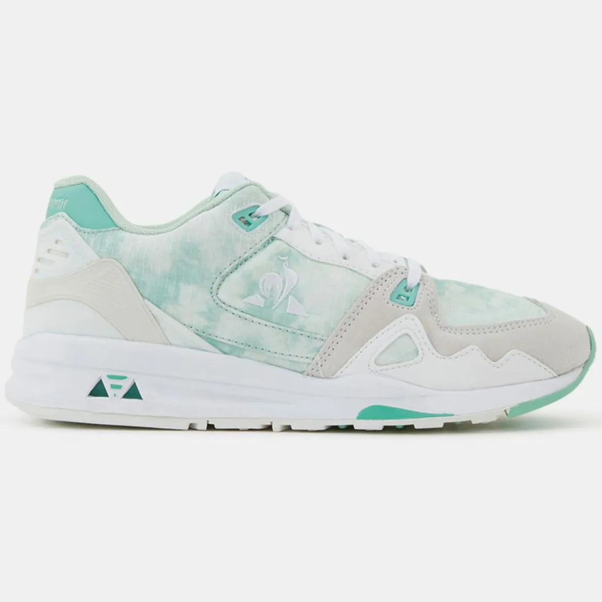 Baskets R1000 blanc/vert-Le Coq Sportif Online