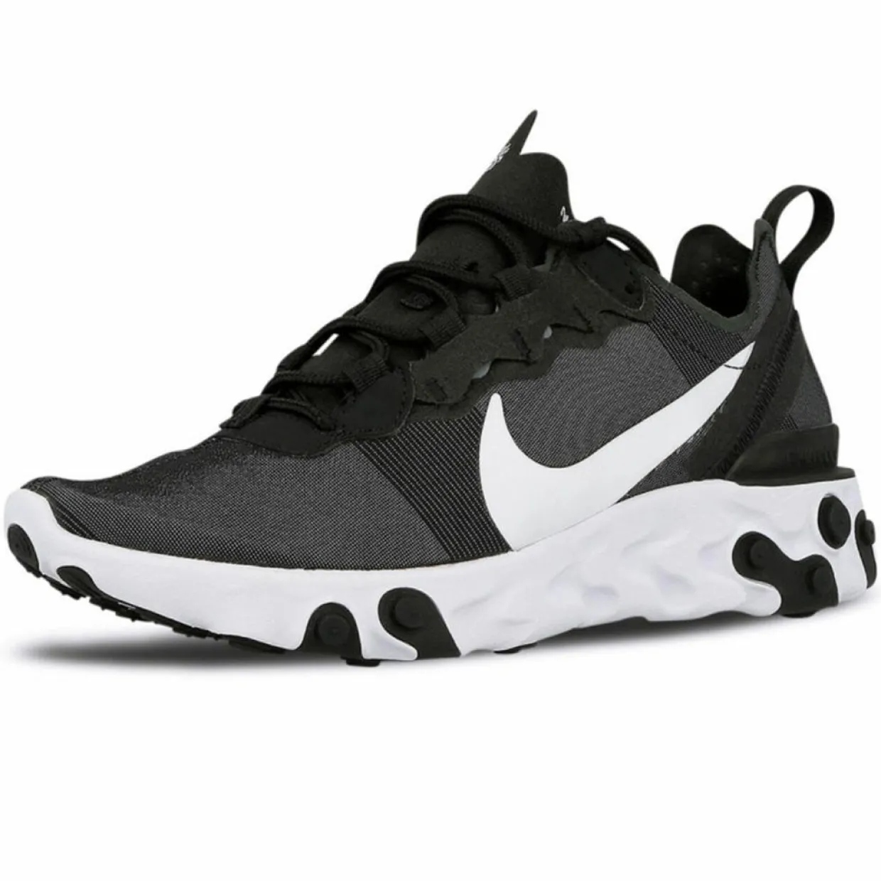 Baskets React Element 55 noir/gris/blanc-Nike Discount