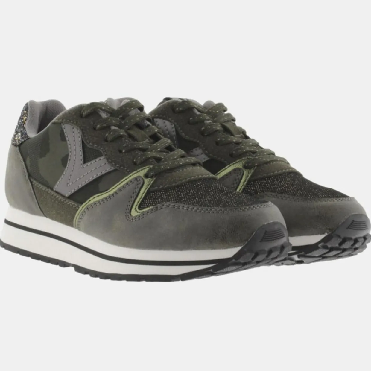 Baskets Running kaki/noir-Victoria Sale