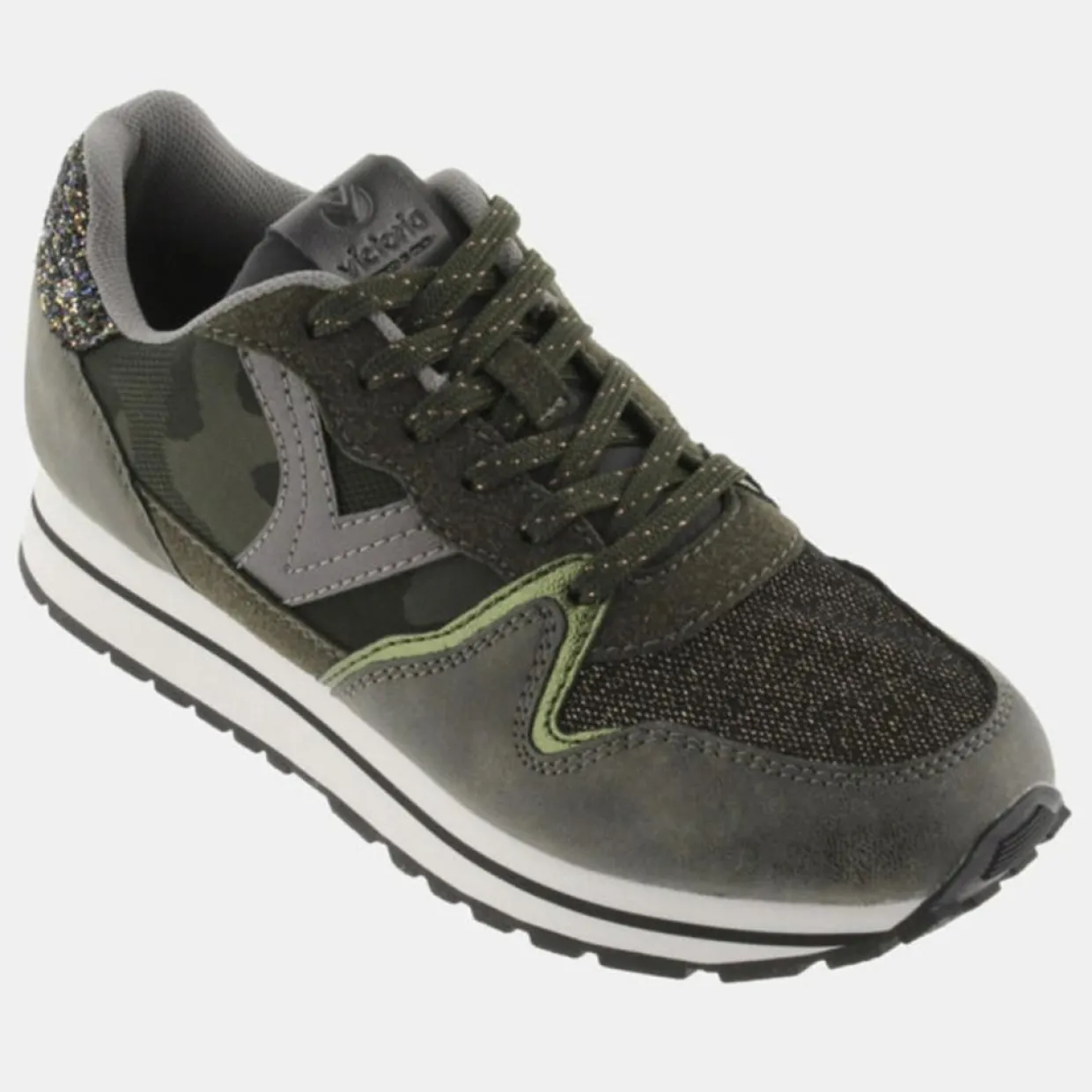 Baskets Running kaki/noir-Victoria Sale