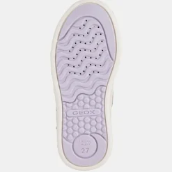 Baskets Skylin à scratchs métallisé argentées-Geox Sale