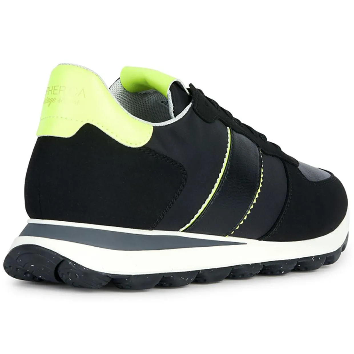 Baskets Spherica noir/citron-Geox Outlet