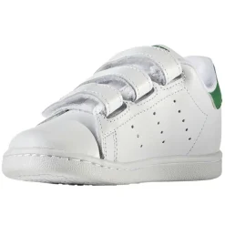 Enfant Adidas Bébé^Baskets Stan Smith en Cuir à scratch blanc/vert