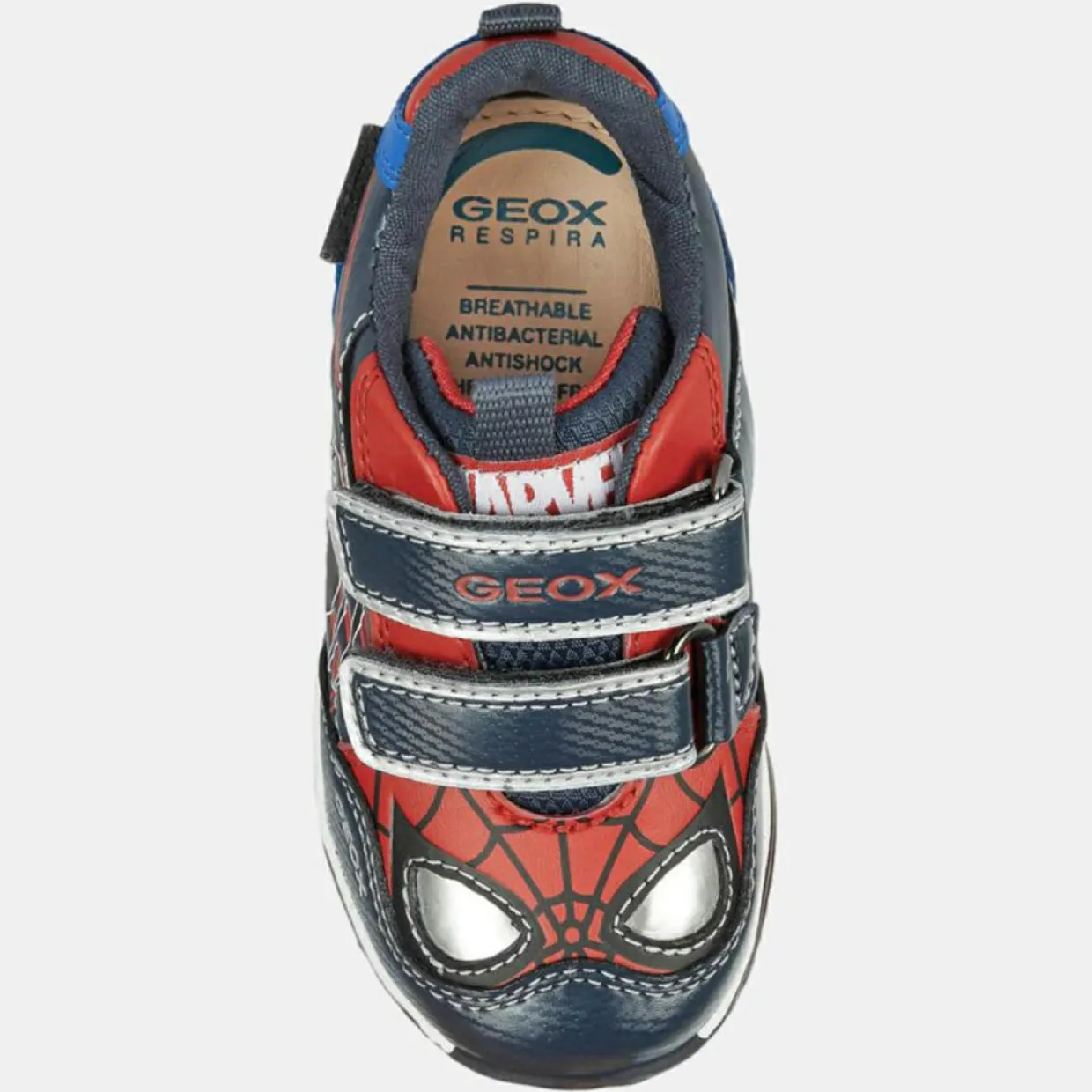 Enfant Geox Garçon^Baskets Todo Spider-Man x Marvel bleu/noir