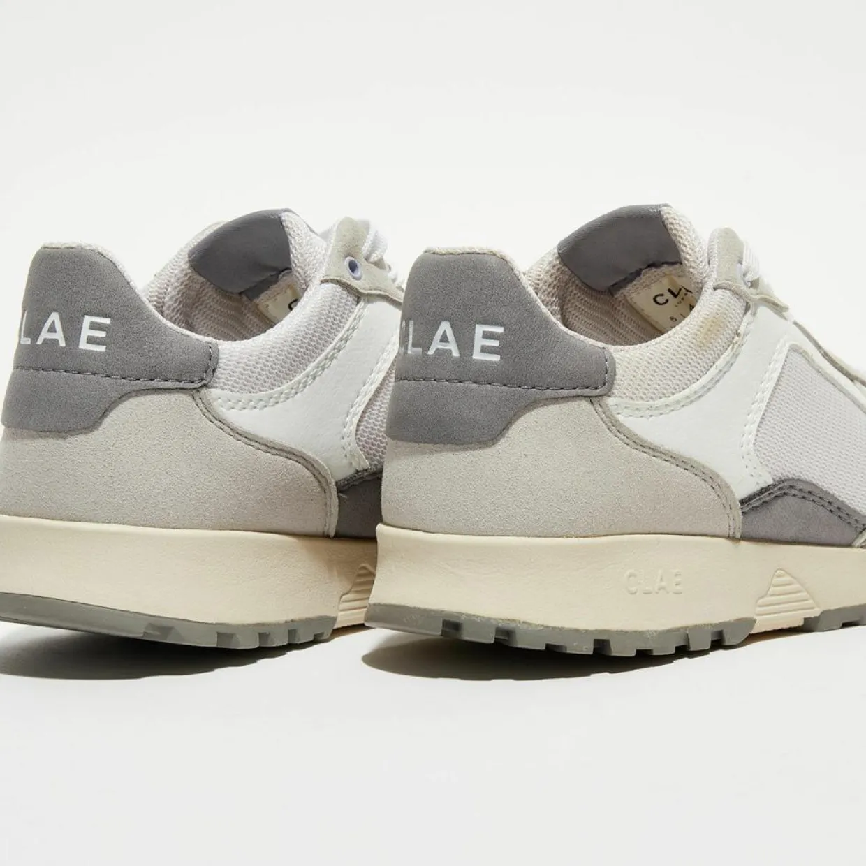 Baskets vegan Joshua blanc/gris-Clae Outlet