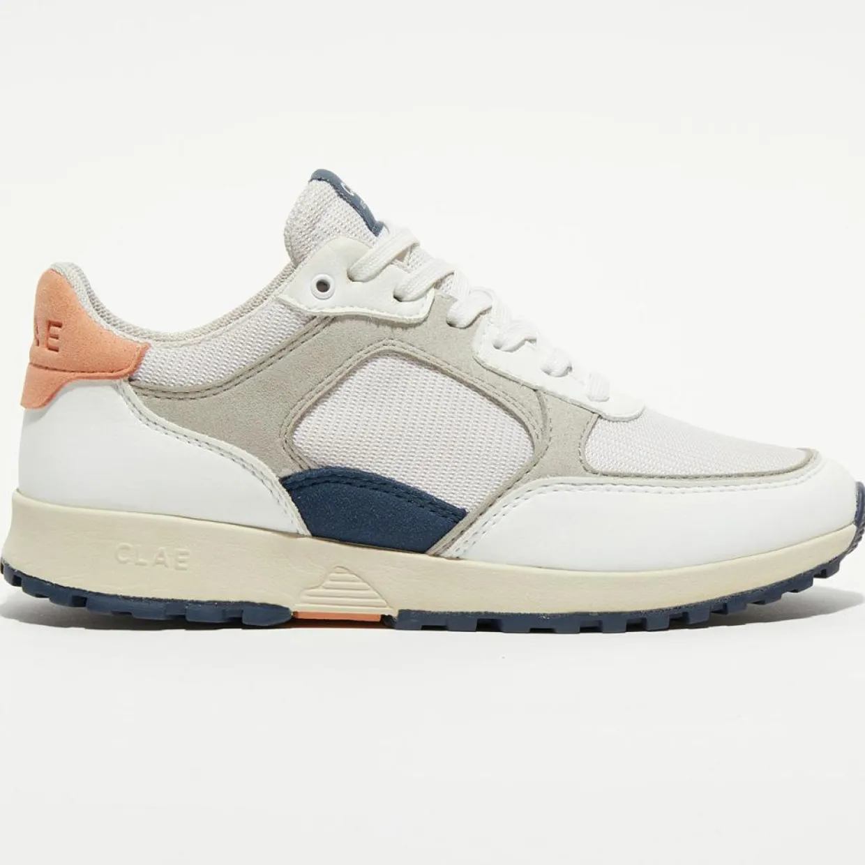 Femme Clae Baskets^Baskets vegan Joshua blanc/orange/gris