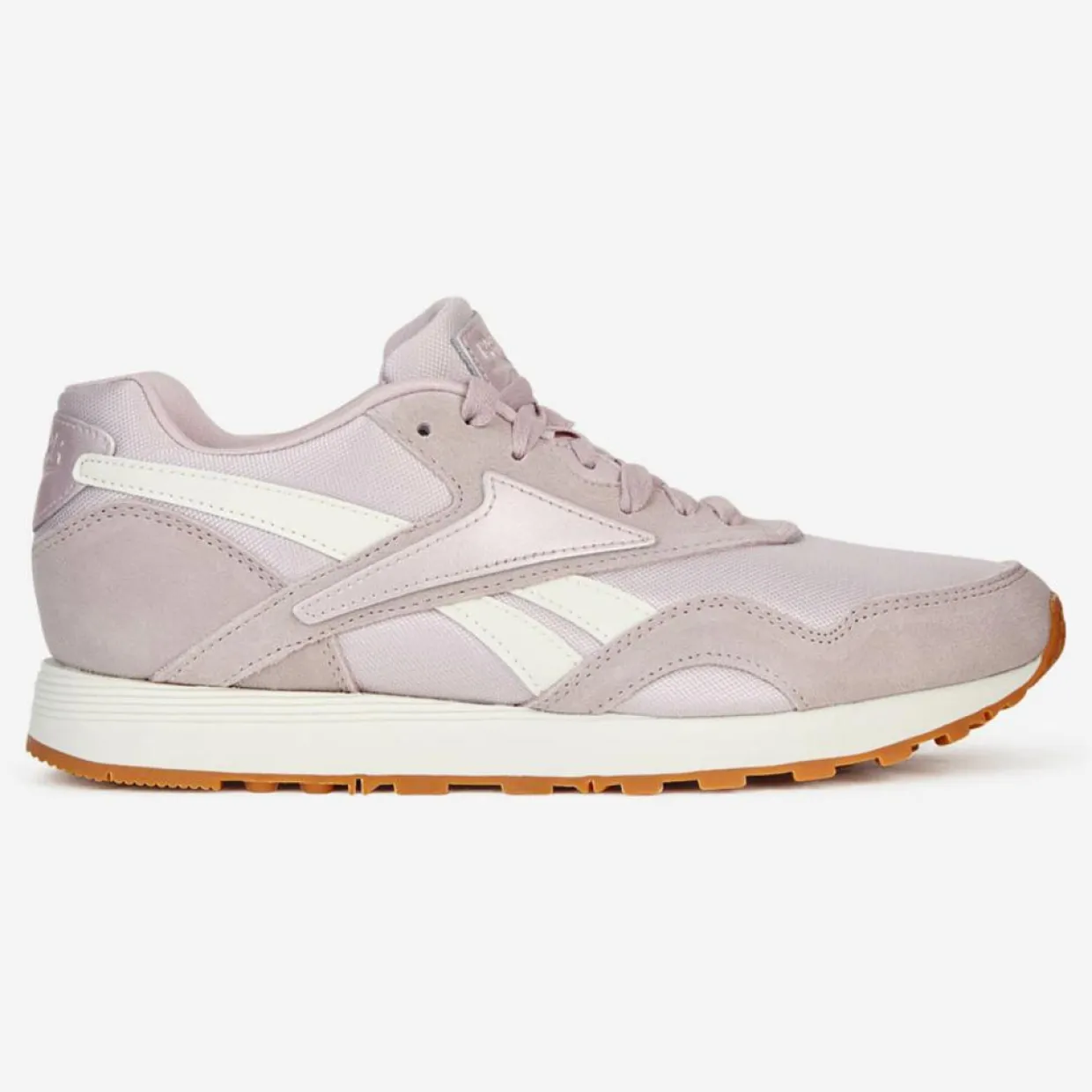 Femme Reebok Baskets^Baskets Velours de Cuir et Mesh Rapide parme