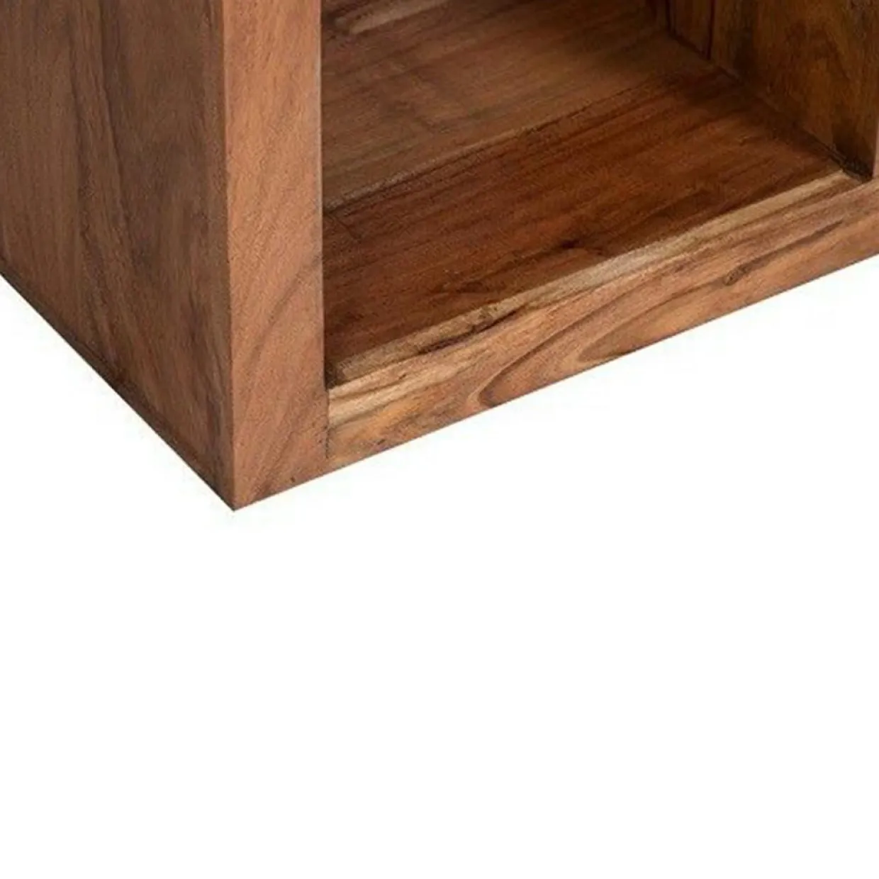 Bibliothèque asymétrique acacia greco miel - 75x30x185 cm-Bois & Chiffons New