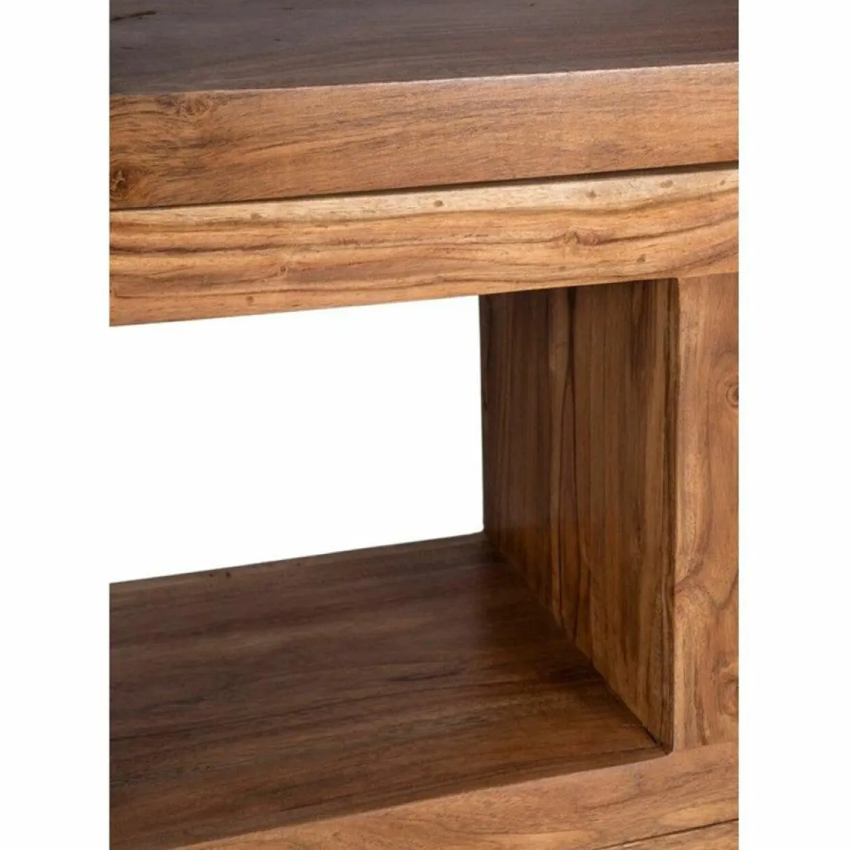 Bibliothèque asymétrique acacia greco miel - 75x30x185 cm-Bois & Chiffons New