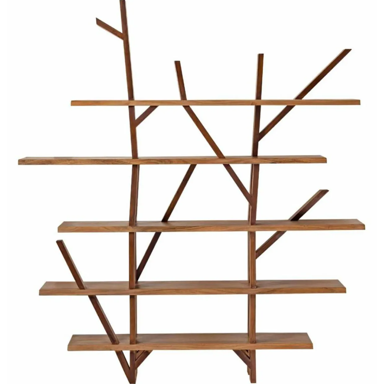 Bibliothèque déstructurée saba marron - 180x40x200 cm-Bois & Chiffons Best