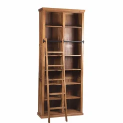 Bois & Chiffons Bureaux^Bibliothèque ouverte échelle 200 cm Acacia Emma II Marron - 100x35x200 cm