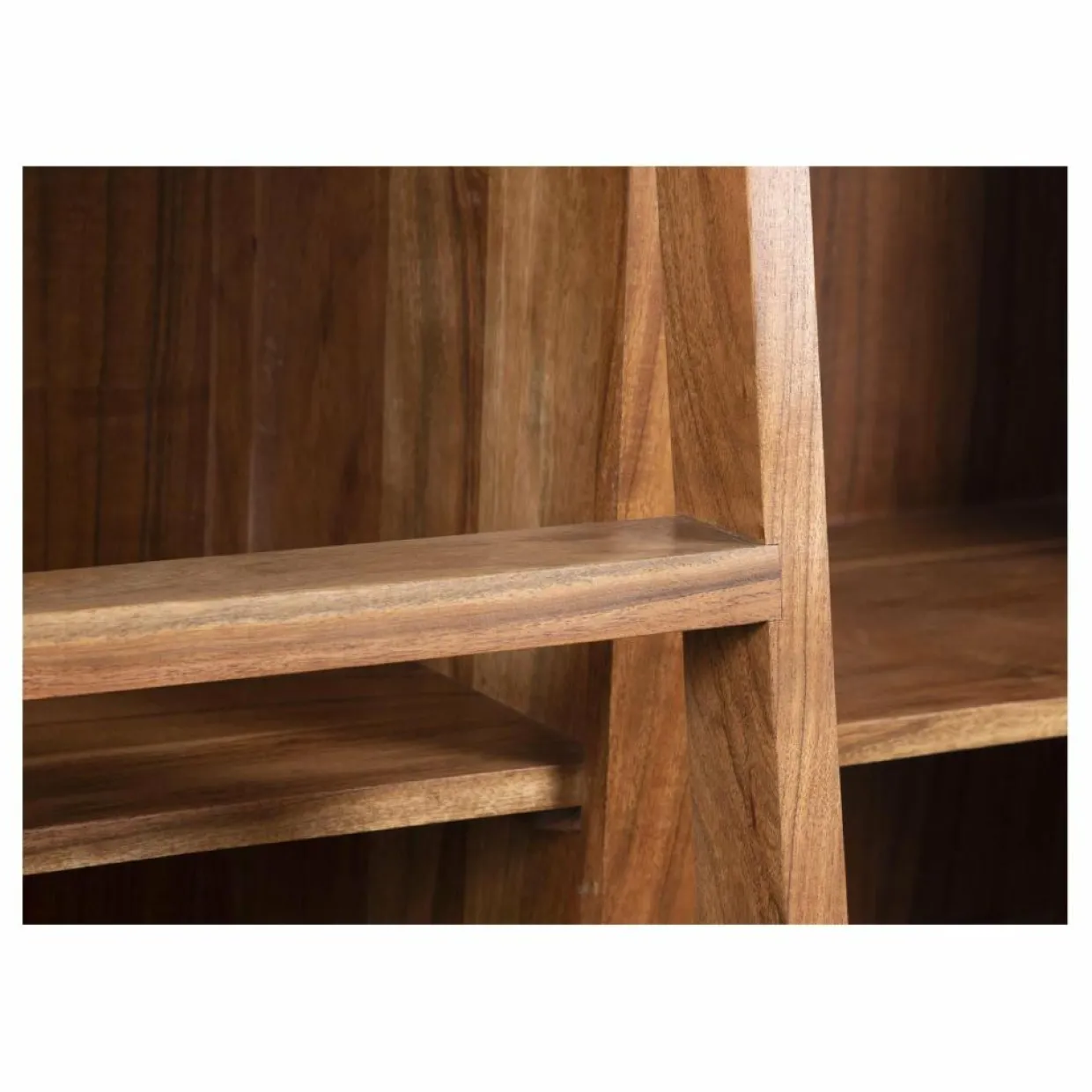 Bois & Chiffons Bureaux^Bibliothèque ouverte échelle 200 cm Acacia Emma II Marron - 100x35x200 cm