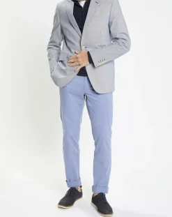 Homme Hackett London Vestes, Blousons^Blazer en Coton & Lin Milleraie bleu/blanc
