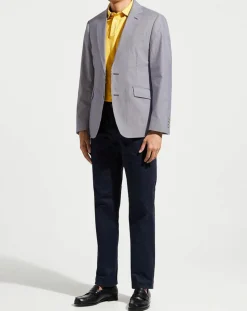 Homme Hackett London Vestes, Blousons^Blazer en Coton & Lin Milleraie bleu/blanc