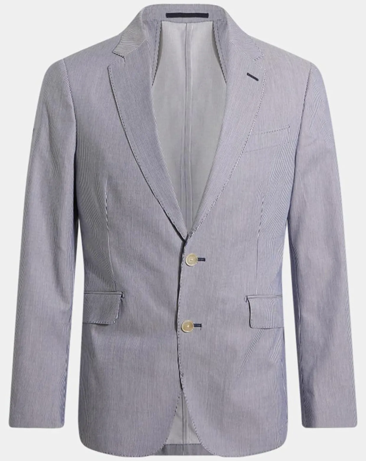 Homme Hackett London Vestes, Blousons^Blazer en Coton & Lin Milleraie bleu/blanc