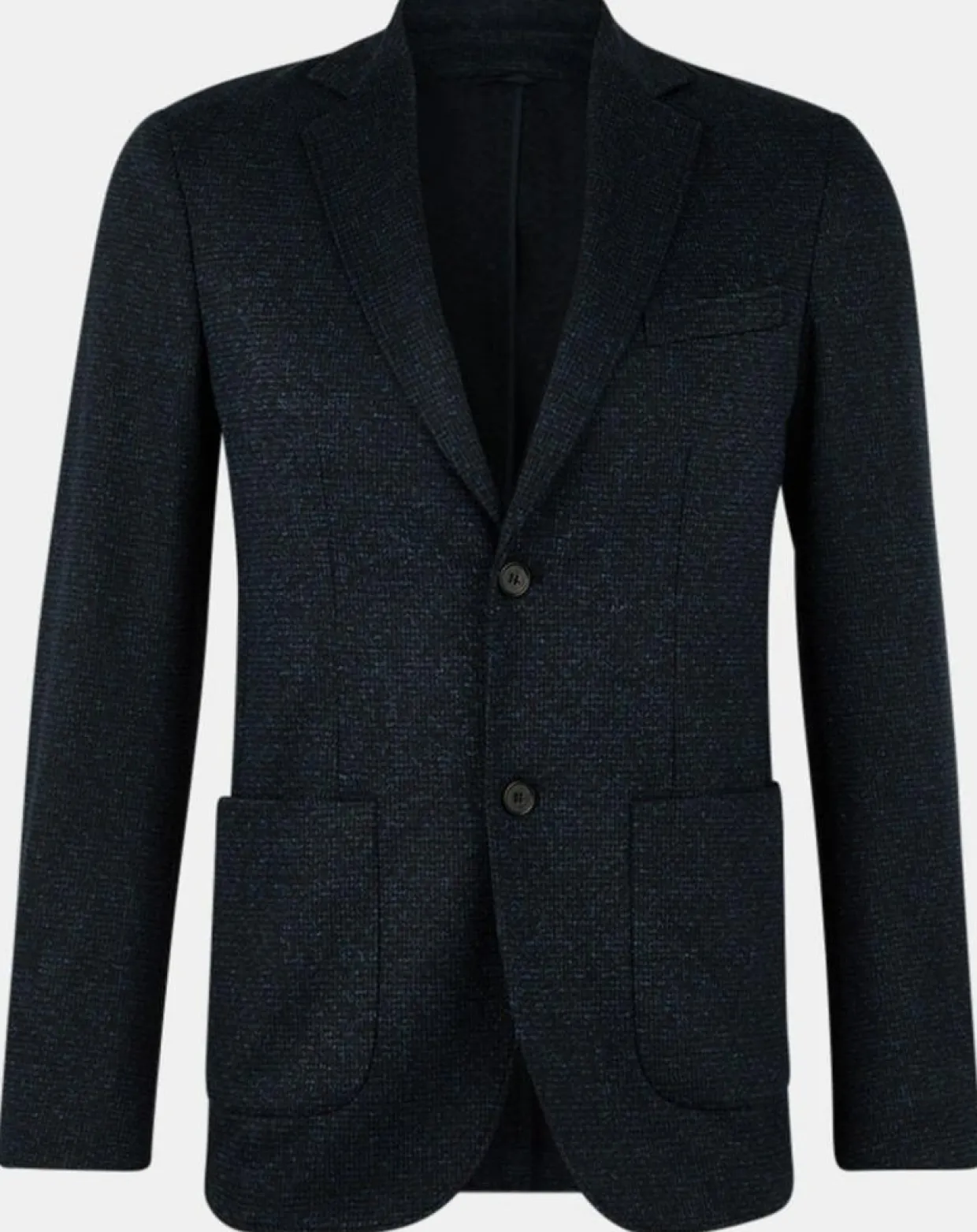 Blazer en Laine & Lin mélangés Stretch Laveste bleu marine-Galeries Lafayette