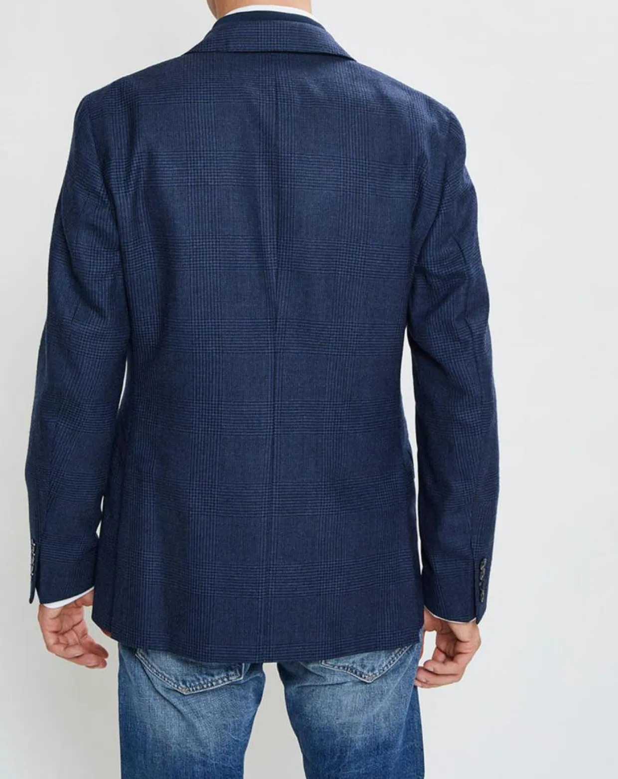Homme Hackett London Vestes, Blousons^Blazer en Laine doublure amovible bleu foncé