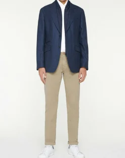 Homme Hackett London Vestes, Blousons^Blazer en Laine doublure amovible bleu foncé