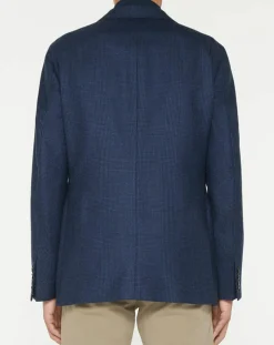 Homme Hackett London Vestes, Blousons^Blazer en Laine doublure amovible bleu foncé